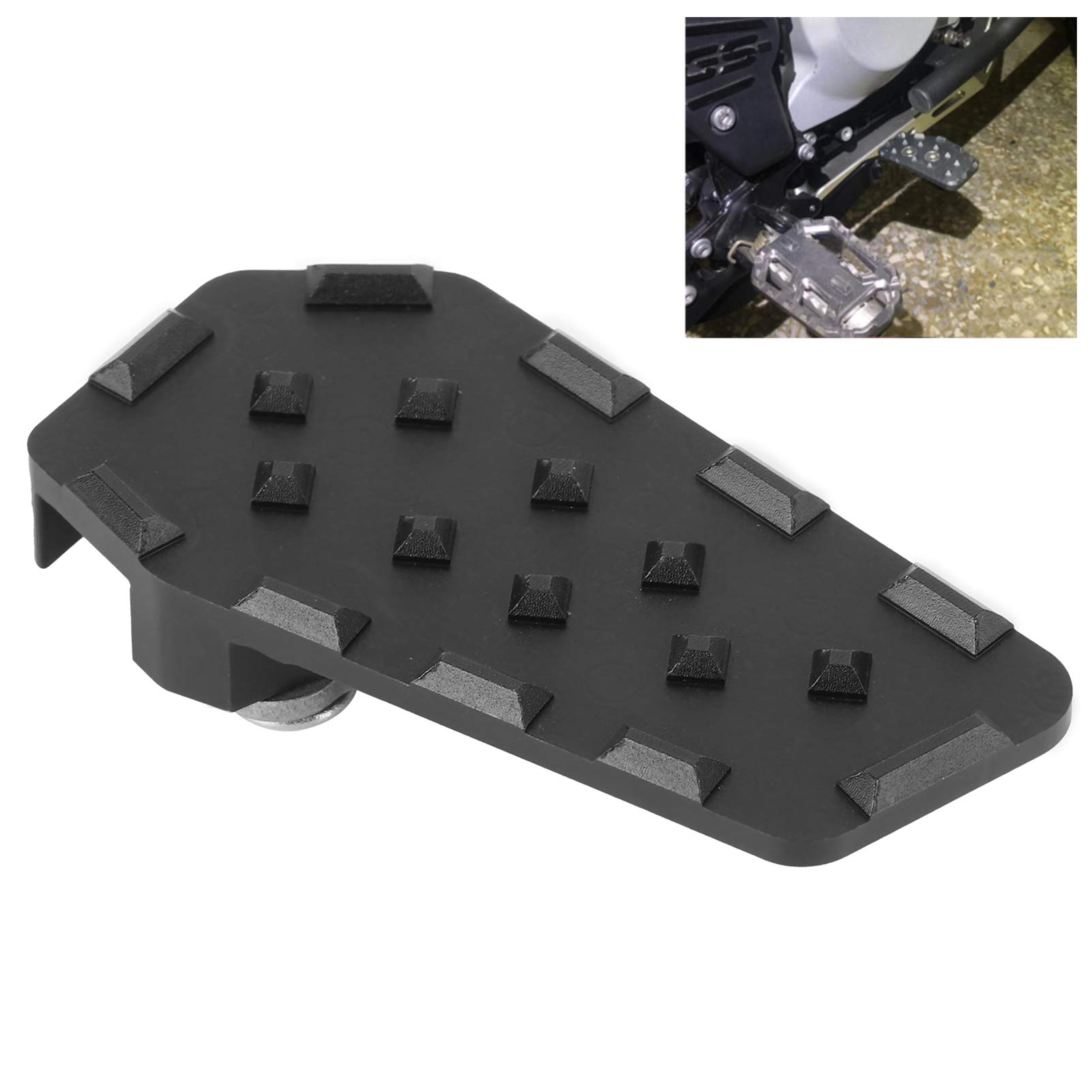 Tbest Pedale Leva Freno Teso Multistrada 950 Estensione Pedale Leva Freno Posteriore Ingrandisci Pad Cnc Lega Alluminio Fit For S1000Xr 2015‑2018Titanio (nero)