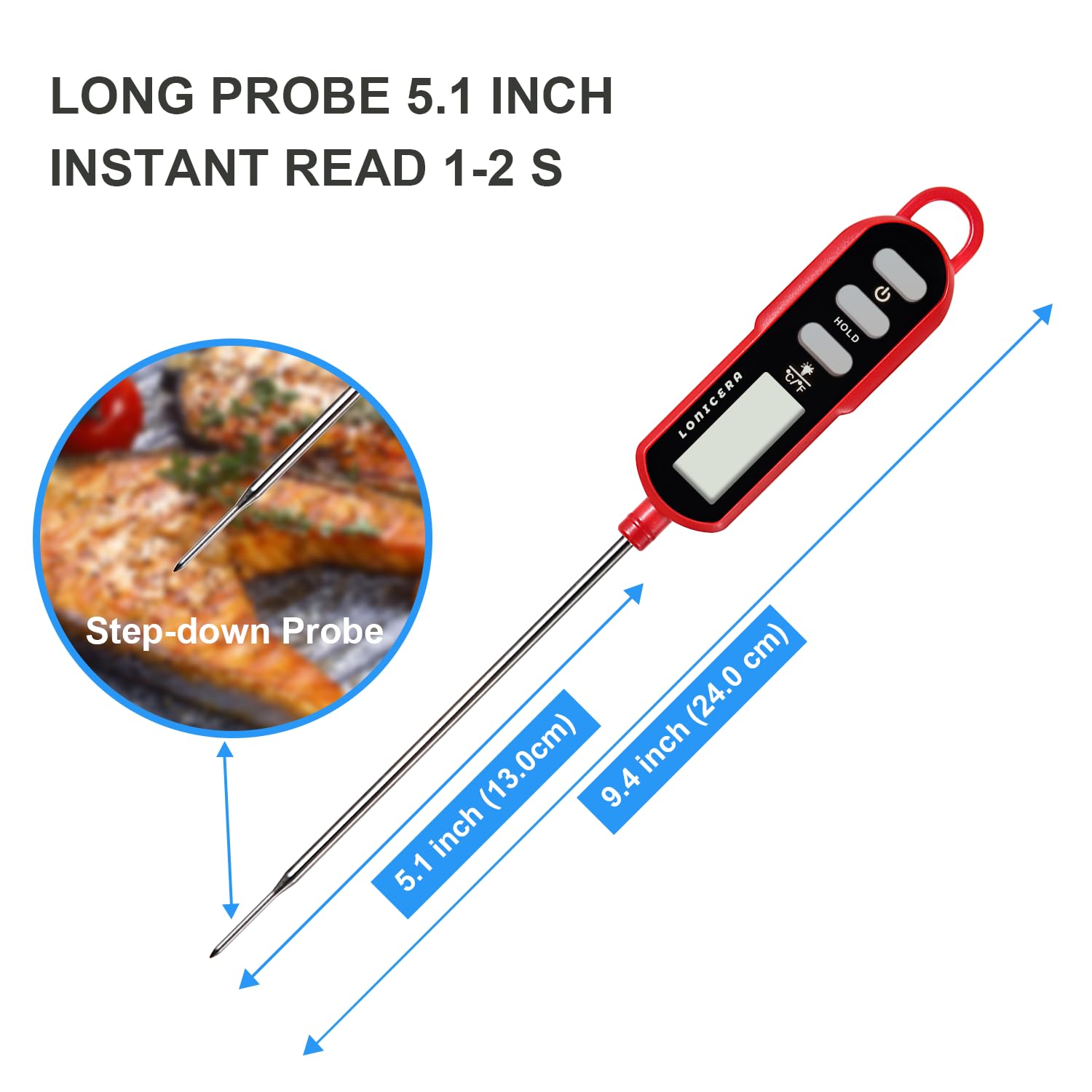 LONICERA Digital Cooking Thermometer for Sourdough Bread, 5-Inch Probe — Amazon image 5