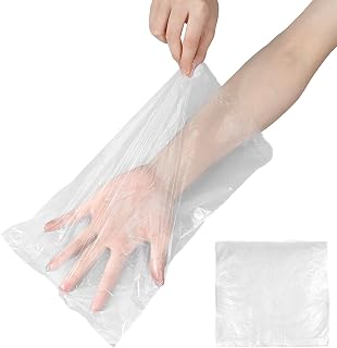 1000Pcs Plastic Paraffin Wax Liners, Paraffin Wax Bags Machine Accessories for Hands Feet, Moisturizing Waxes Refill Socks and Gloves, Foot Covers Pedicure Bags for Heated Mitts and Booties