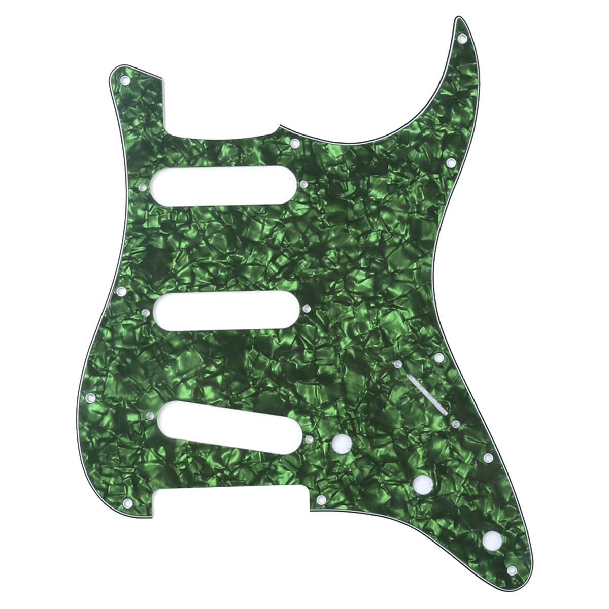 Musiclily 11 Hole SSS Strat Pickguard Scratch Plate for Fender USA/Mexican Standard Stratocaster Modern Style Electric Guitar