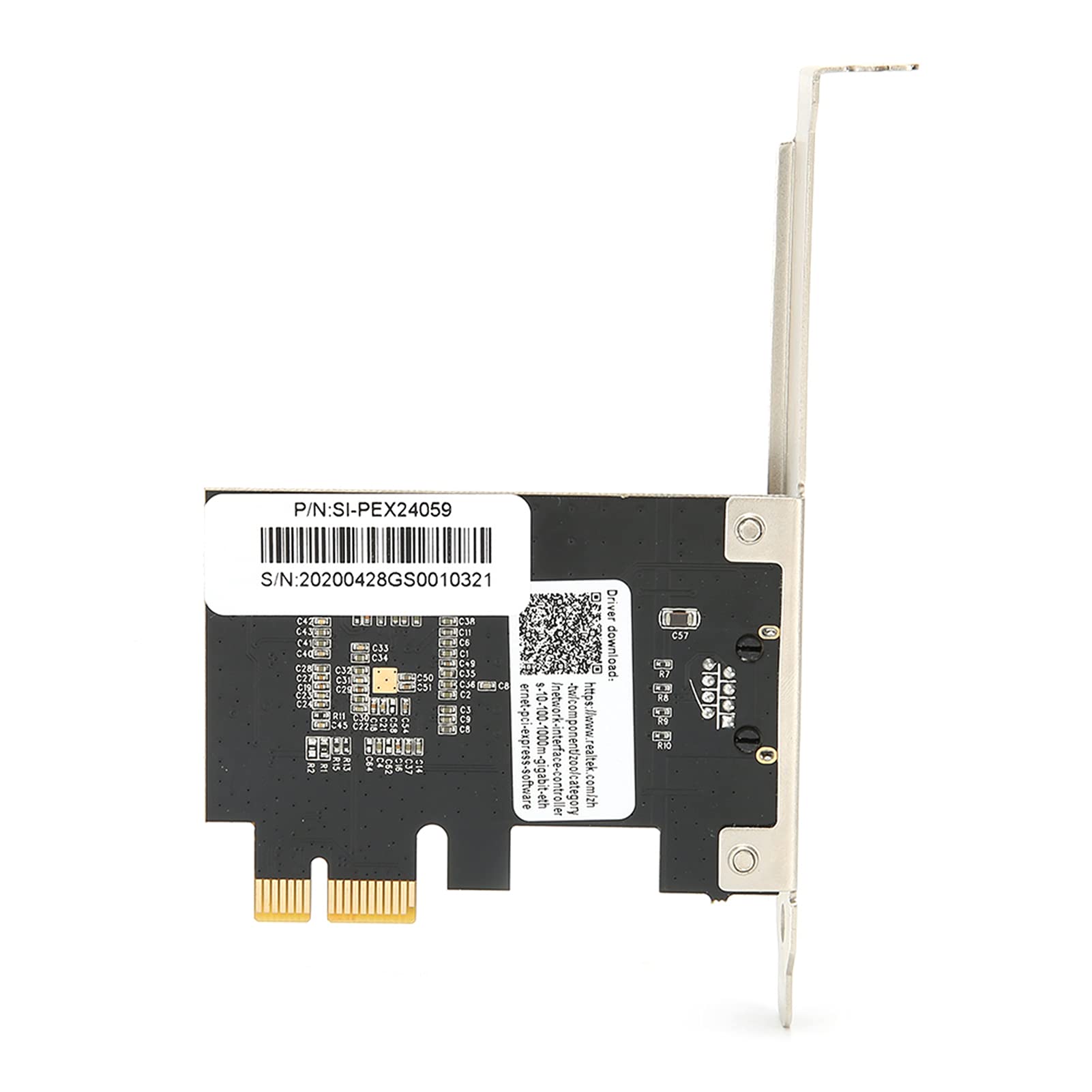 Aramox Gigabitowa Karta Sieciowa PCIE Adapter Sieciowy 2.5G RJ45 dla RTL8125, Obsługuje Pełny i Półdupleksowy, Projekt Rozpraszania Ciepła dla Komputerów Stacjonarnych 7 8 10