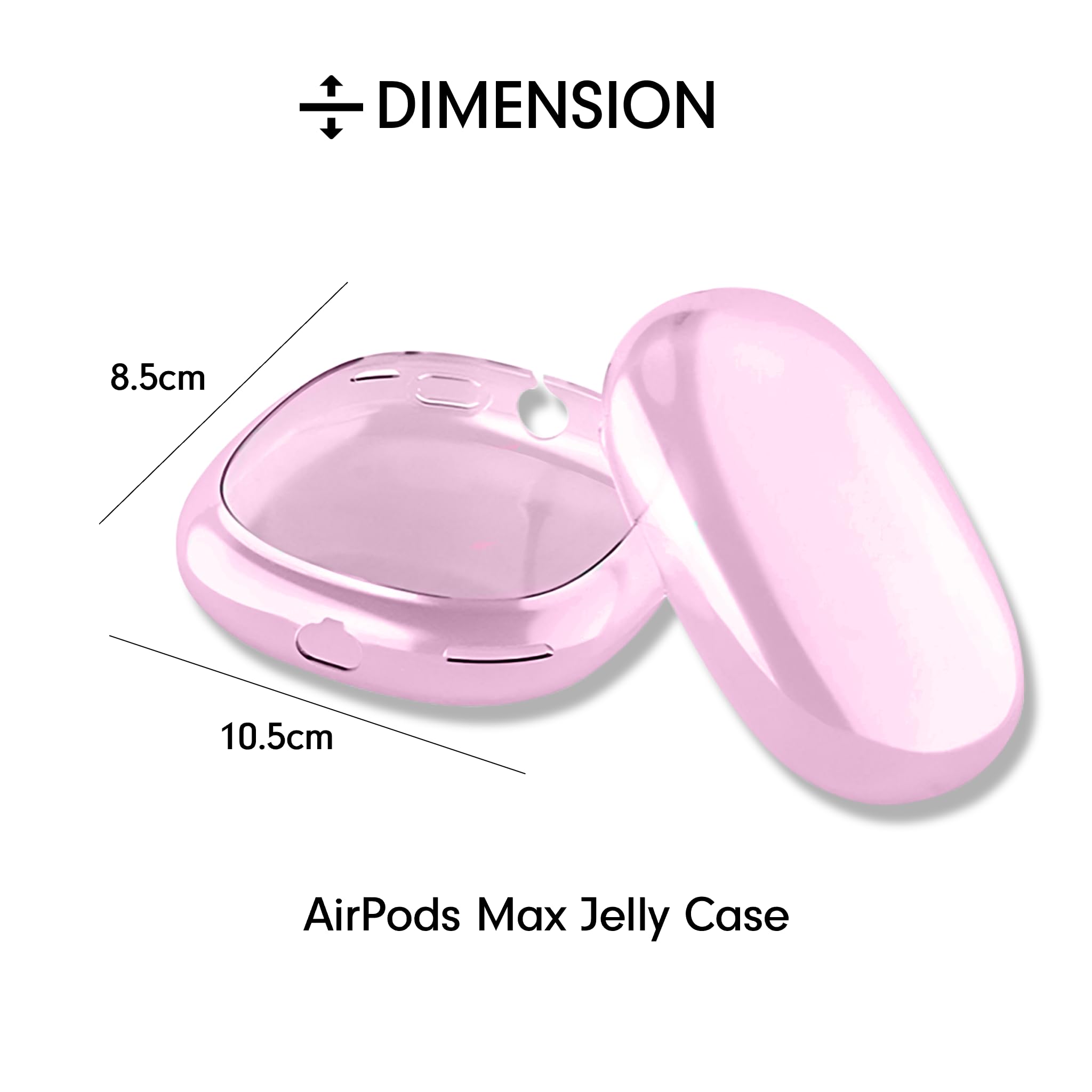 Sonix Custodia protettiva per AirPods Max 2 & 1 | Custodia per cuffie | Rosa gelatina