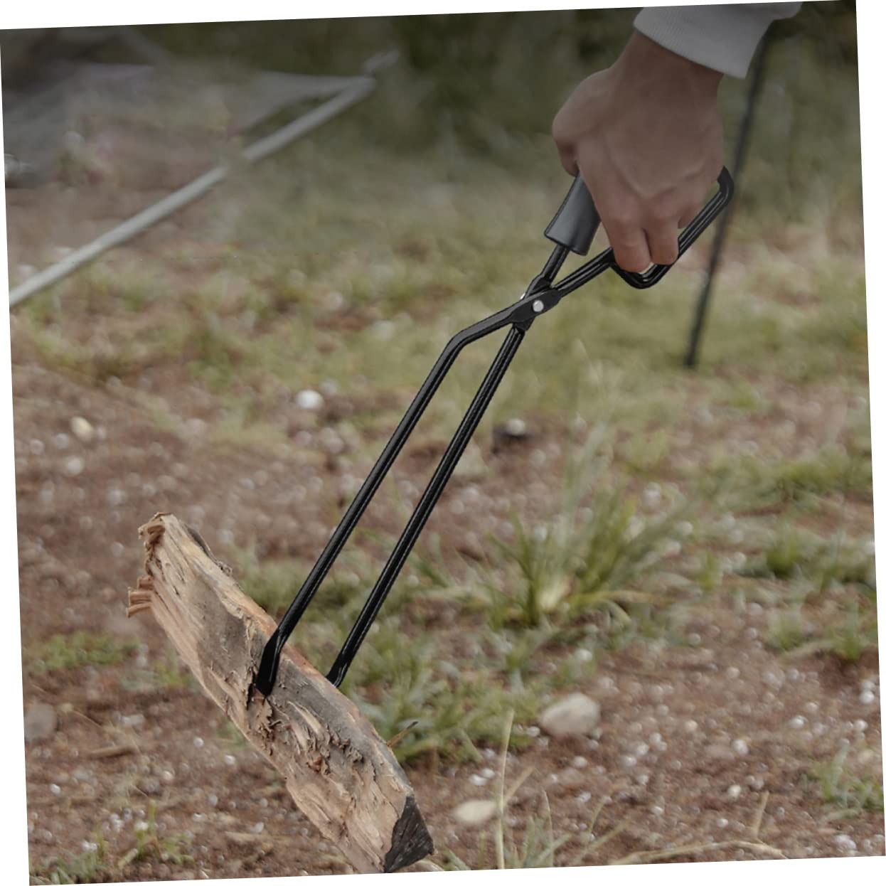Długie szczypce do grilla na węgiel drzewny 40 cm – wielofunkcyjne akcesorium do grillowania do gotowania na świeżym powietrzu, na kemping, do ogrodu i kuchni, idealne dla entuzjastów grillowania