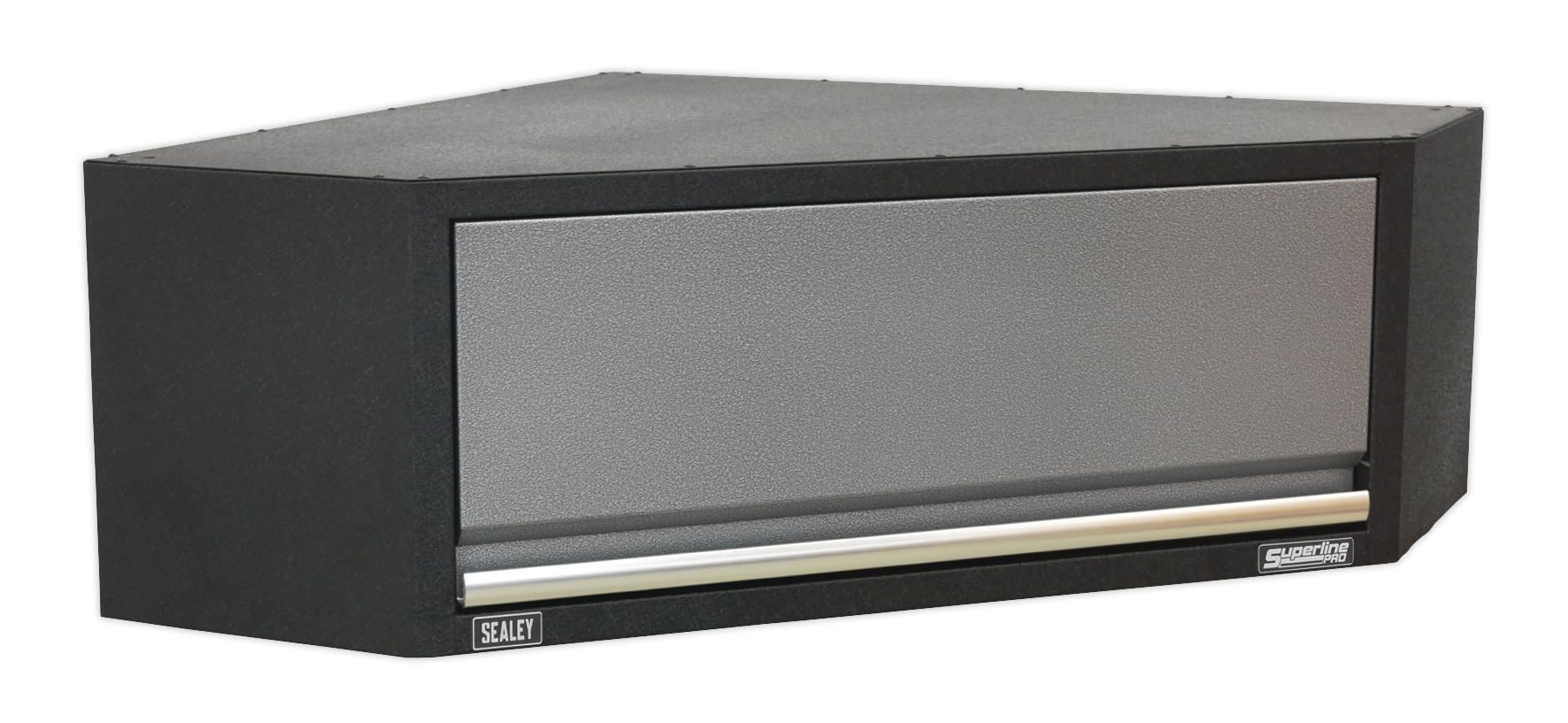 Sealey Modular Corner Wall Cabinet 865mm - APMS61 - Aluminium Handles - Gas Strut Lift-Up Door