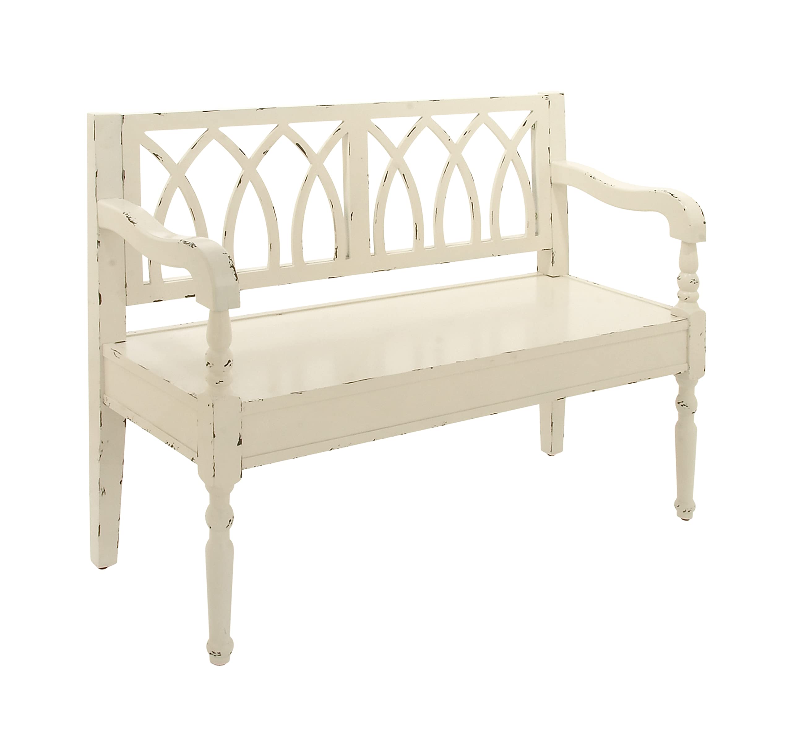 Deco 79 Wood Rectangle Bench, 48