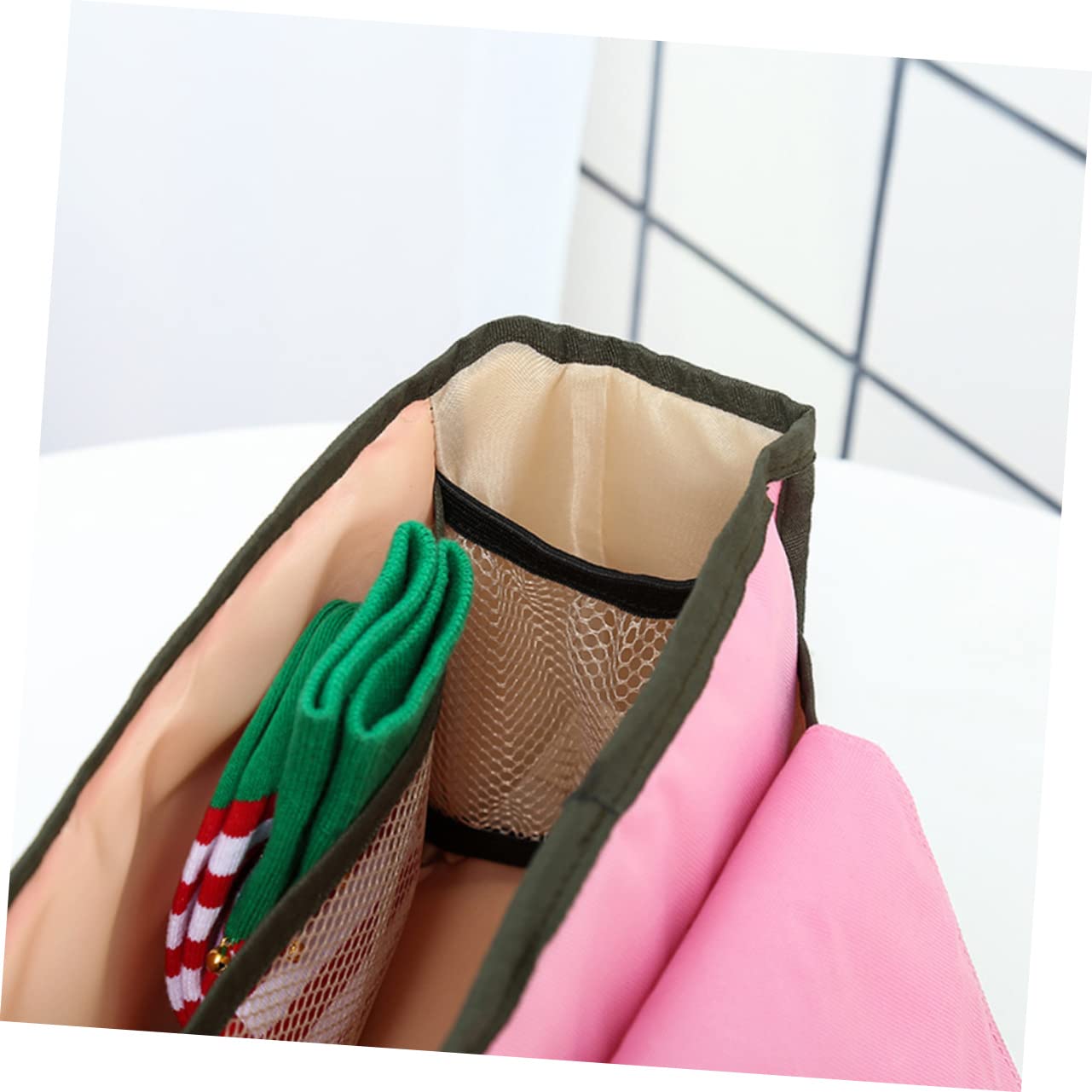 ifundom Large Capacity Portable Stroller Organizer Bag Hanging Storage for Milk Bottles Diapers and Cup Holder for Moms the Pink