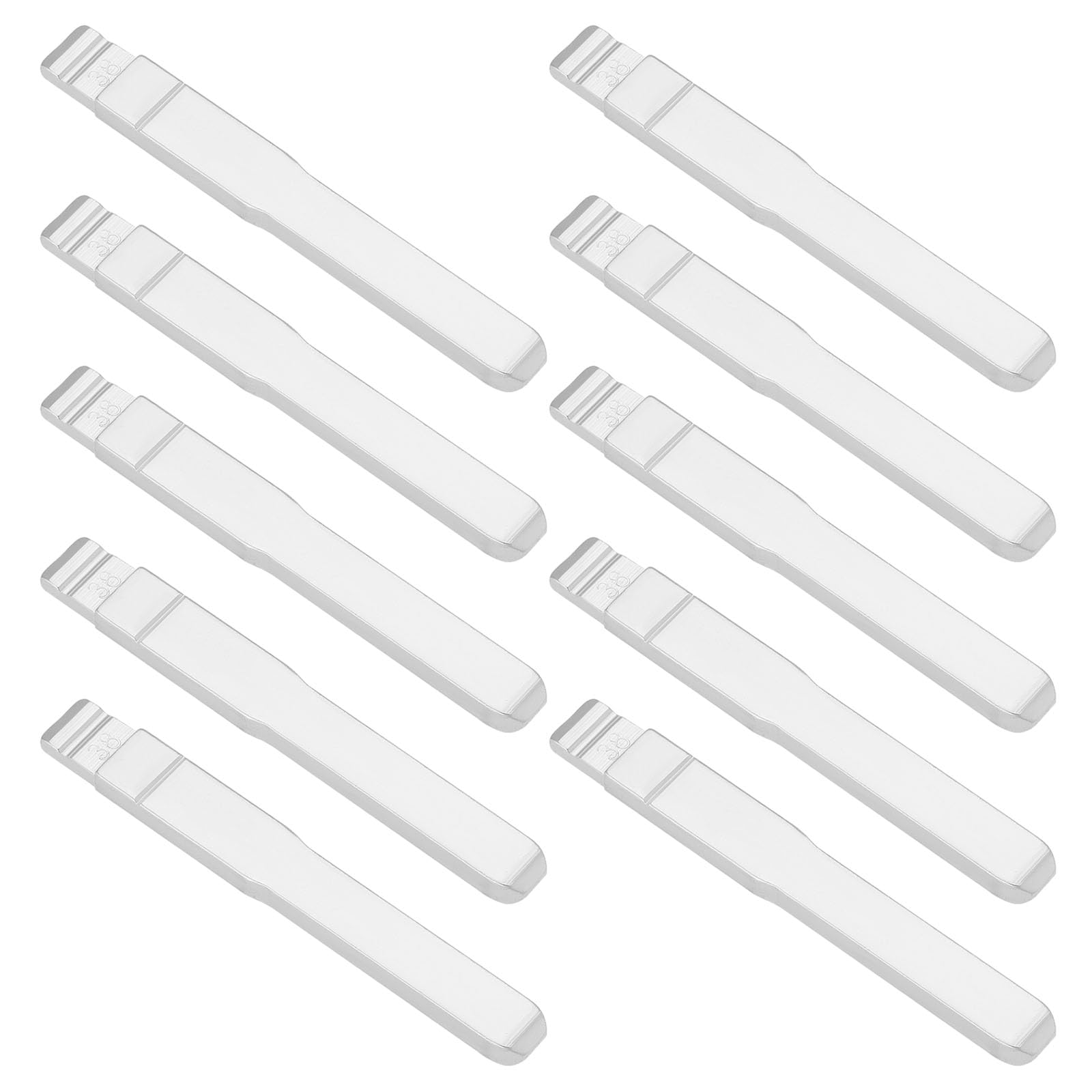 eMagTech 10pcs HU101 Key Blades Blank Uncut Remote Key Blades No.38 Blank Key Blades Compatible with Chana Compatible with Ford Compatible with Focus
