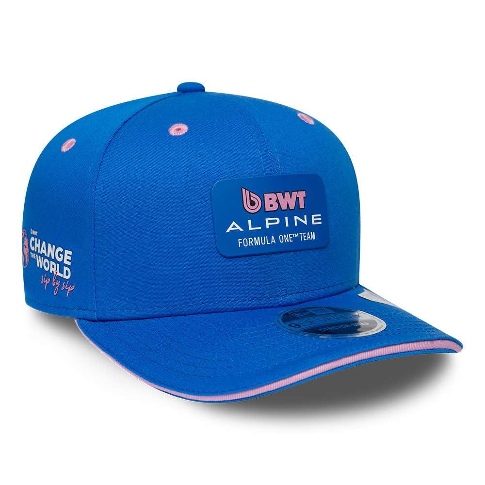 New Era Unisex Blue Alpine F1 Team, Official 2026 Collection, Team 9Seventy Snapback Baseball Cap, Hat, Adjustable, Pink