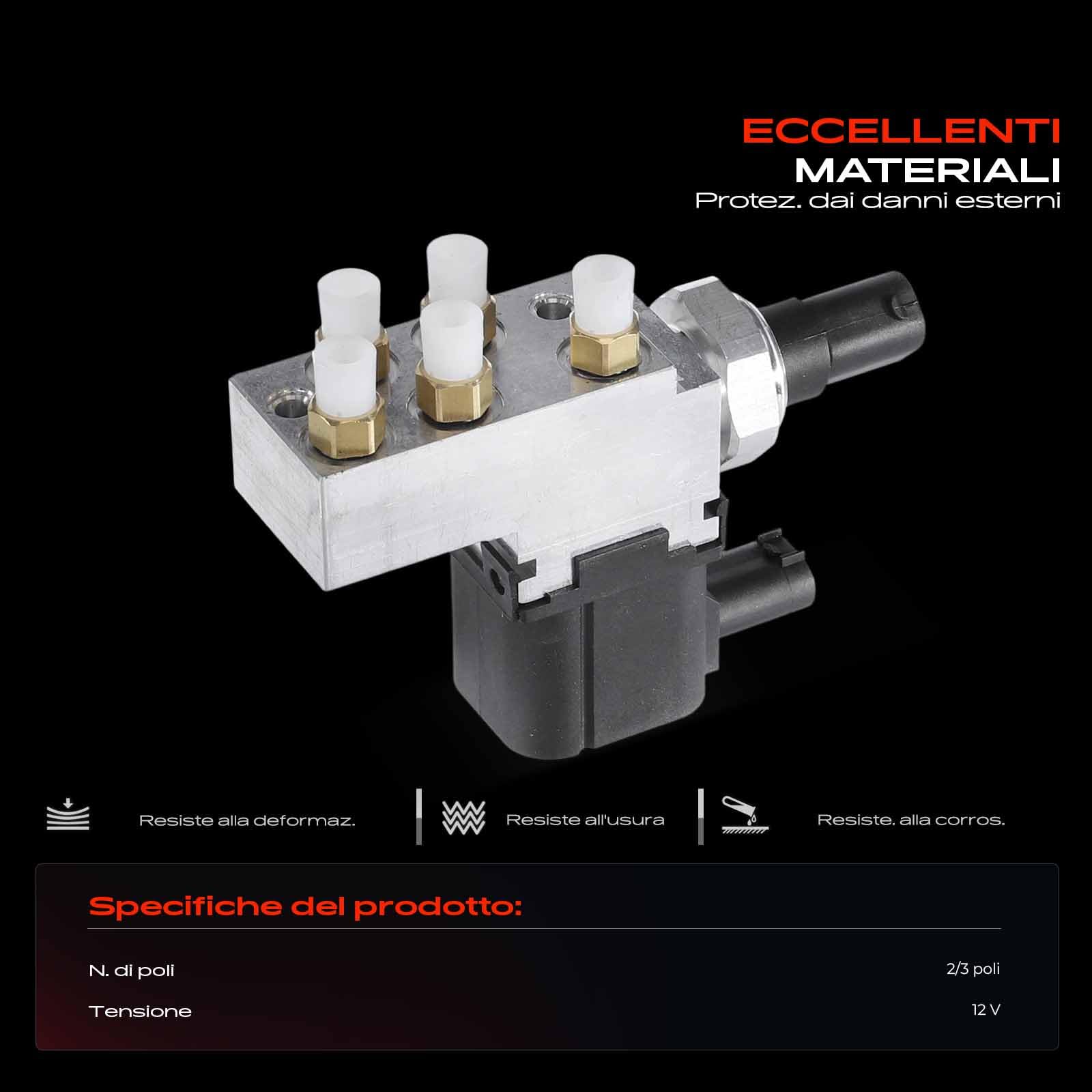 Frankberg Unità valvole sospensioni pneumatiche Compatibile con Classe E W211 2.2L Classe E W211 3.5L CLS C219 3.5L CLS C219 3.0L Classe E W211 3.0L Replace# A2113200158