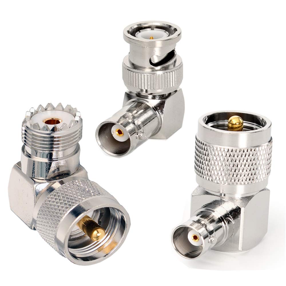 Buy UHF Right Angle Coax Connector PL259 to SO239 for Wireless LAN