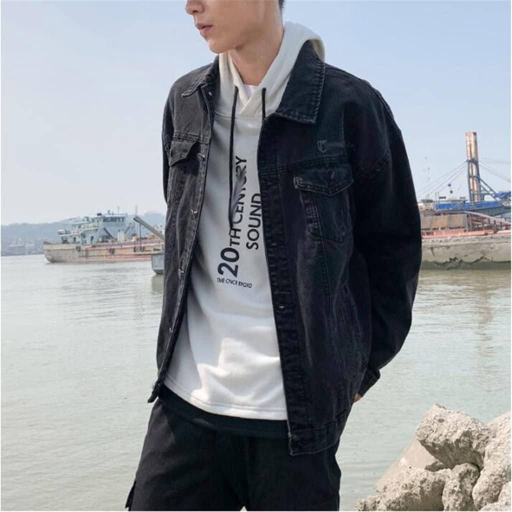Ruffian Handsome Tooling Jacket Hong Kong Men's Retro Denim Boys Spring(M code)
