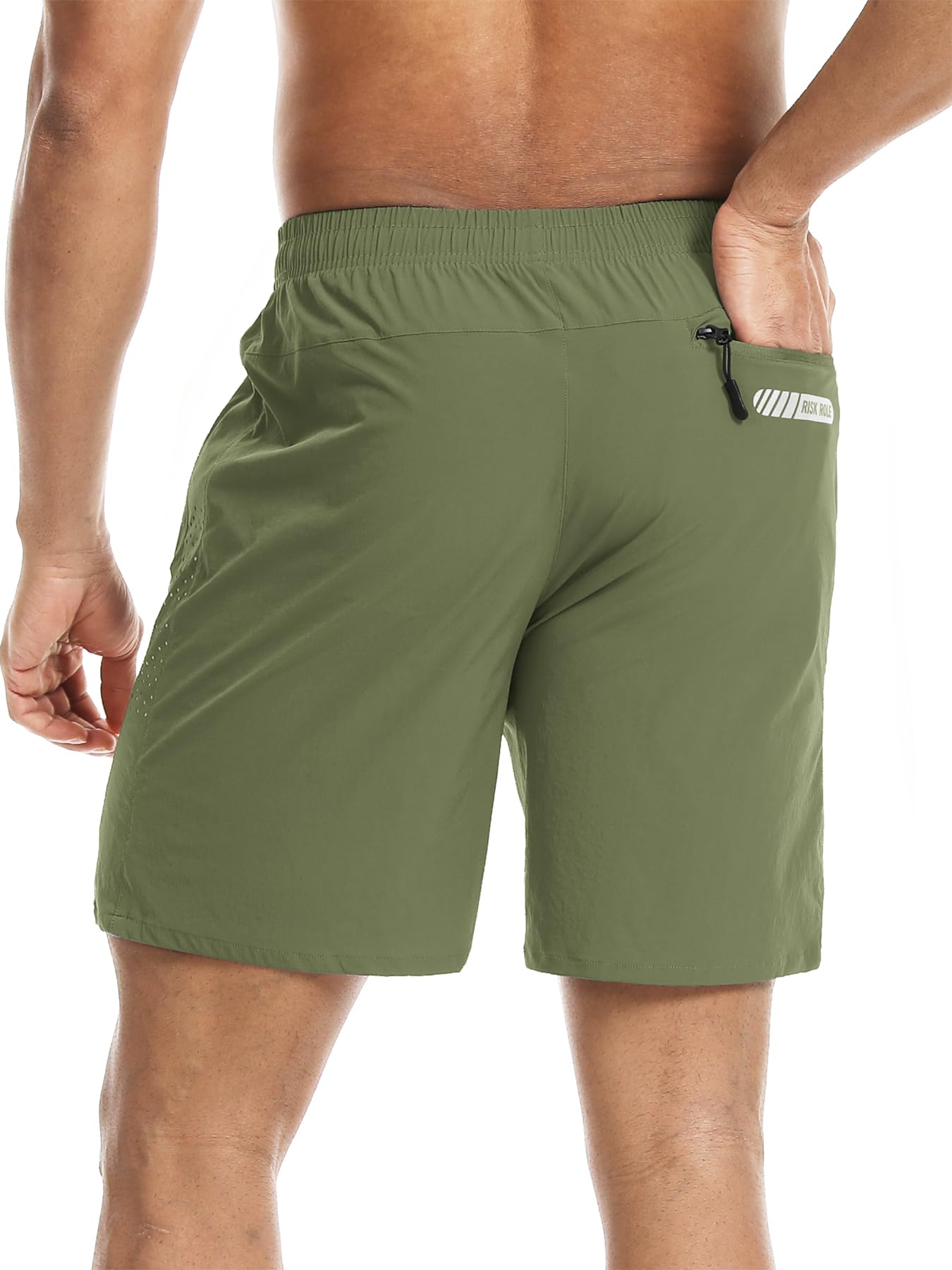 Riskrole Men's Athletic Shorts 2 Pack 7 Inch Inseam Workout Shorts for Men Lightweight Quick Dry Running Shorts Gym Hiking