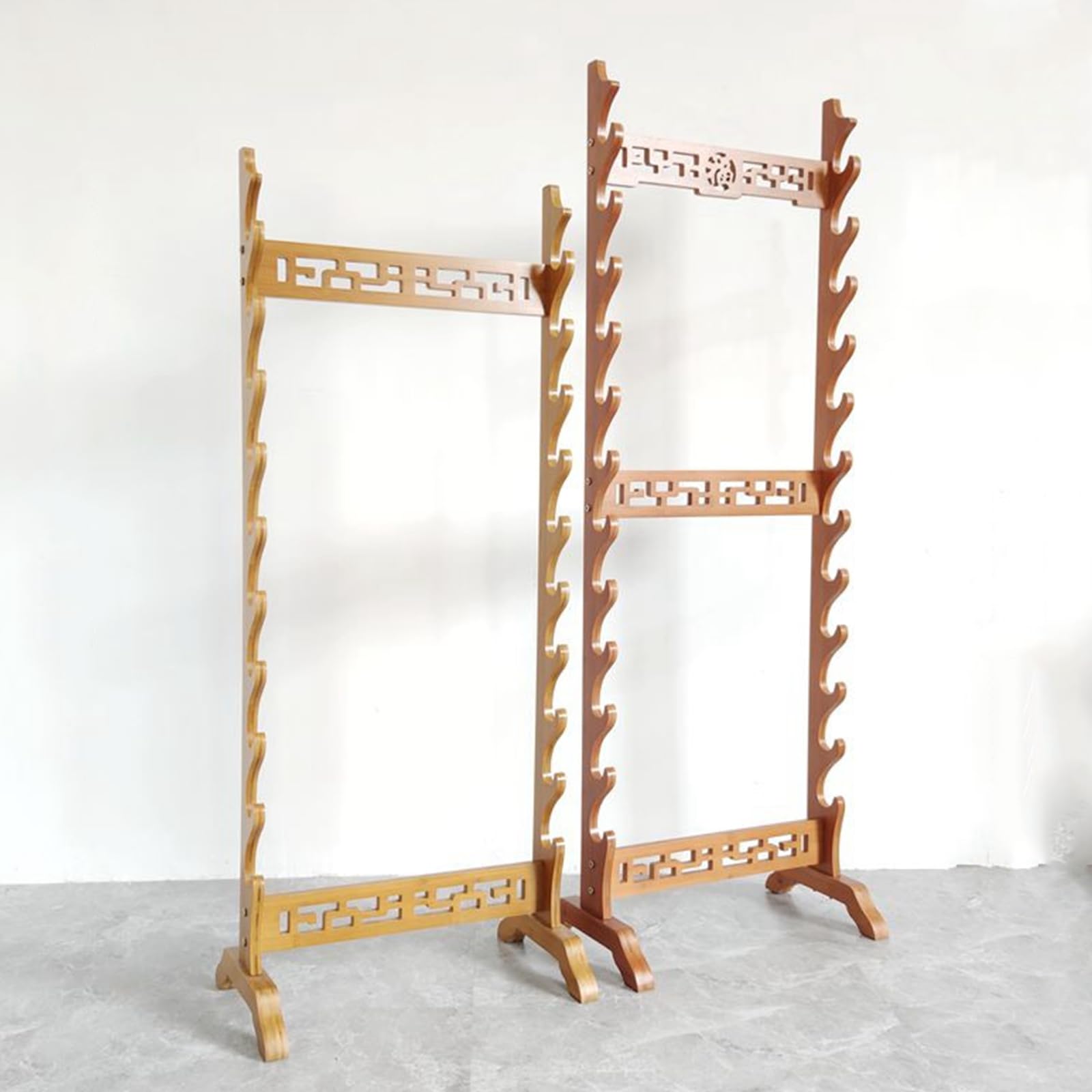 Support Pour Katana En Bois 5-12 étages - Présentation Murale Ou Sur Pied, Pour épées, Sabres