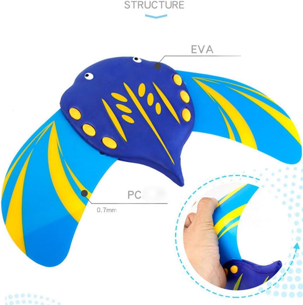Aqua Large Stingray Glider - Single Pack - Underwater Pool Toy with Adjustable Fins Travel Up to 60 Feet - Navy/Light Blue : Everything Else