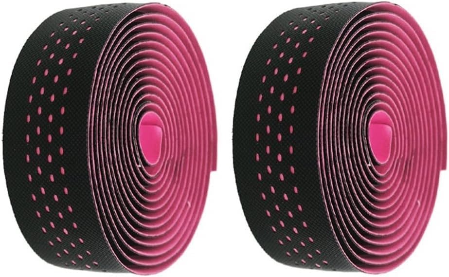 bike handlebar tape,handlebar tape Handlebar Tape, Bike Handlebar Tape Road Bike Bar Tape Breathable Professional Cycling Damping Anti-Vibration Wrap with+2pcs(Blauw)