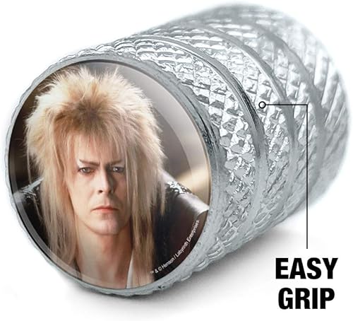 Miniatura 3 de Laberinto Goblin King David Bowie Retrato Llanta Llanta Llanta Tapones de Válvula de Aluminio