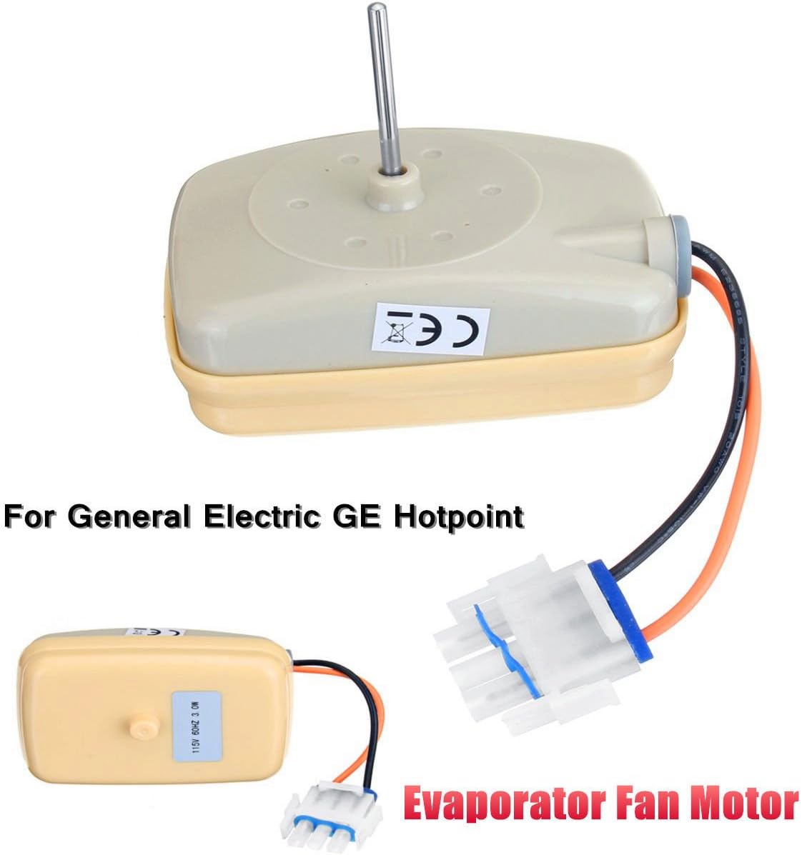 MAYITOP Evaporator Fan Motor WR60X10141 WR60X10346 WR60X10045 WR60X10046 WR60X10072 WR60X10138 For General Electric, Sears, Kenmore, Hotpoint, RCA WR60X23584