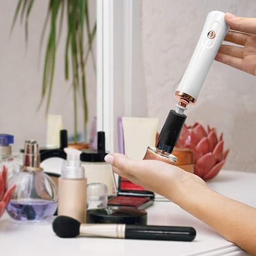 Miniatura 9 de ZLMONDEE Batidora de esmalte de uñas, mezclador de esmalte de uñas, mezclador eléctrico portátil de pegamento para pestañas con 2 conectores y 8