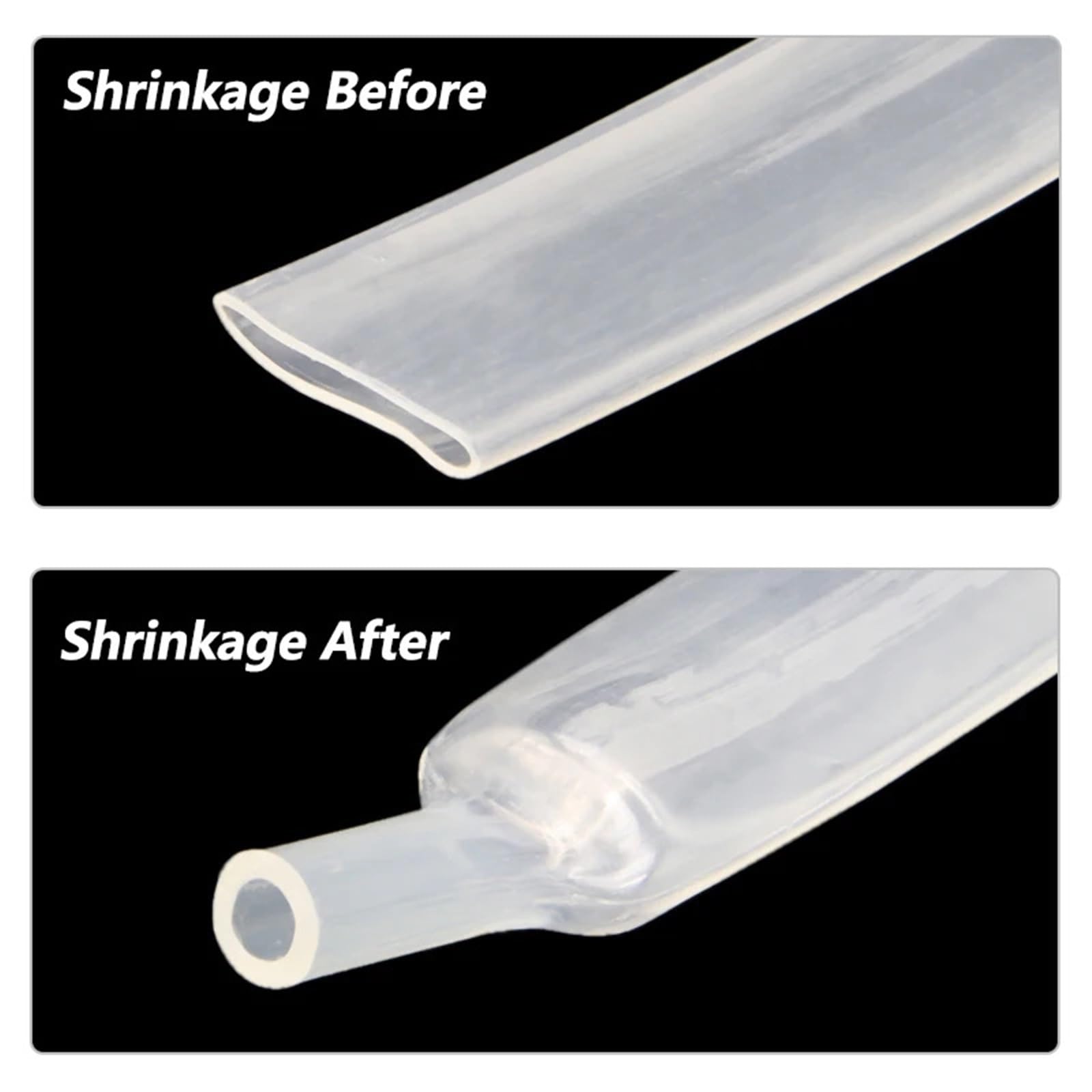 Tubo termorretráctil transparente con pegamento, de doble pared, 1,6 mm a 39, revestimiento adhesivo y aislamiento poliolefina, 3:1 para Cables Eléctricos(15.4mm,10 meters)
