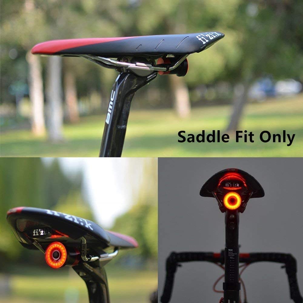 Fanale Posteriore per Bicicletta,Fanale Posteriore di Allarme Intelligente,Fanale Posteriore Impermeabile,Ricarica USB,Fanale Posteriore a LED