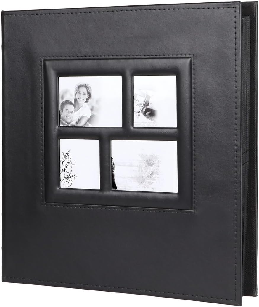 Picture Album with Leather Cover, Newborns Baby Photo Album for Weddings, Vocations, Anniversaries, Boys, Girls, 4 X 6 Inches Pockets, 600 Photos