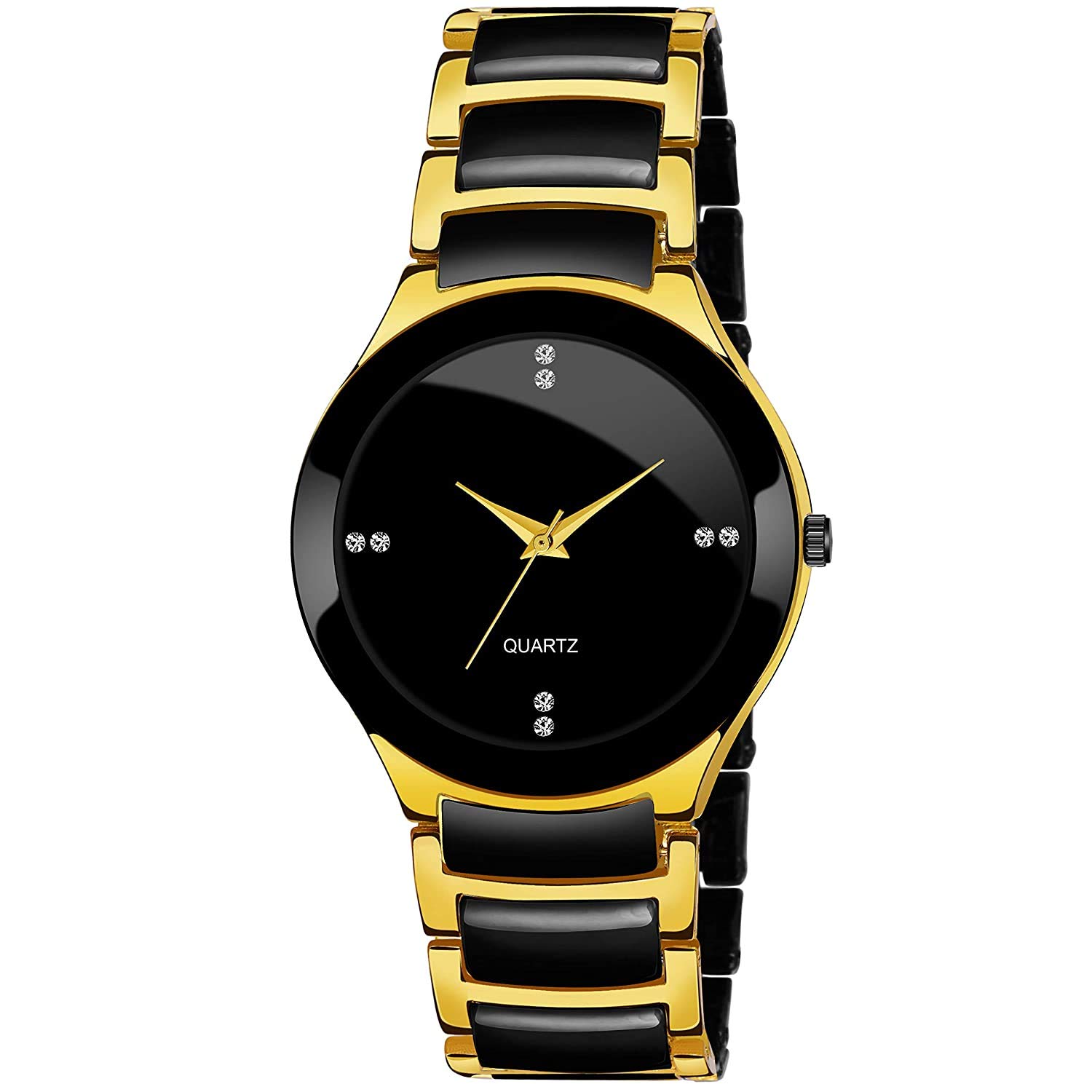 Watchstar | Staylist & Fancy Watch Case Material Metal Analogue Black Dial Mens Wrist Watch (LS-1013 [Pack of 1) (B0BWNCJH3C) Amazon Price History, Amazon Price Tracker