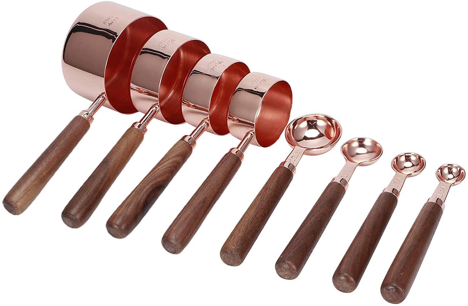 Cucharas de medición Set Soup Spoons Cuchara de Helado Acero Inoxidable 8pcs para cocinar Cocina