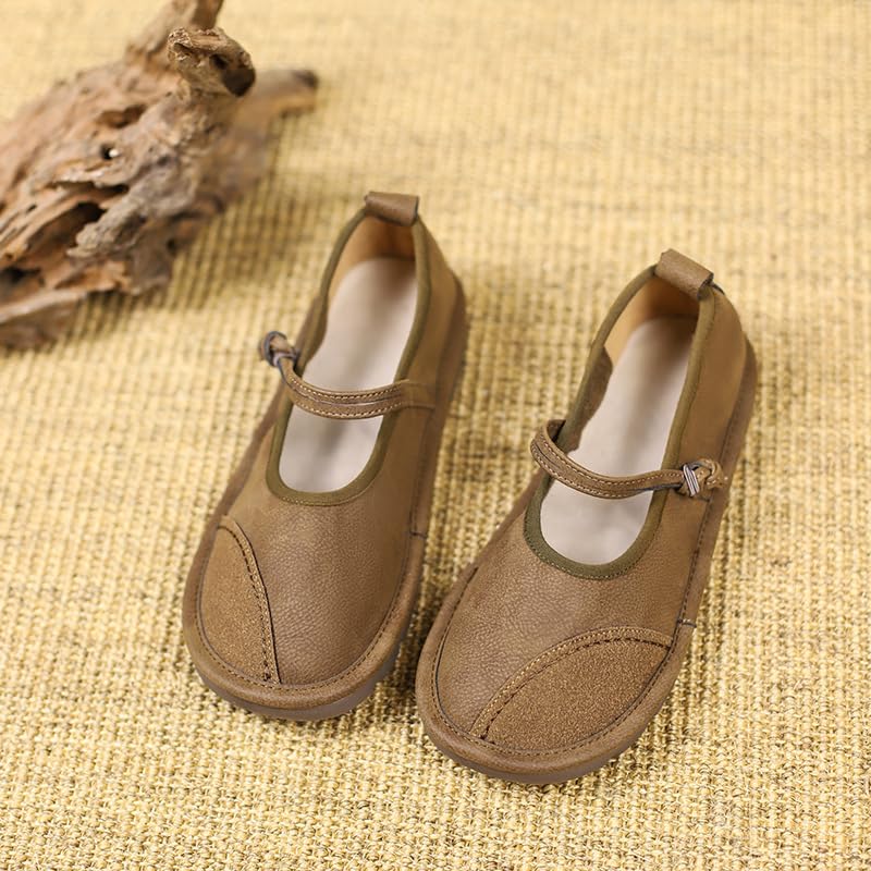 Women's large-size soft and comfortable flat shoes - single-color lightweight round-toe shoes with fabric lining and anti-slip rubber sole - suitable for all seasons2