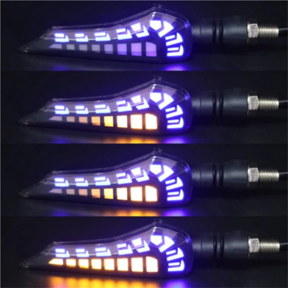 Faro Posteriore Stop Running M10 LED Indicatore di direzione per motocicletta Luce stop freno direzionale sequenziale DRL 12V Indicatori per