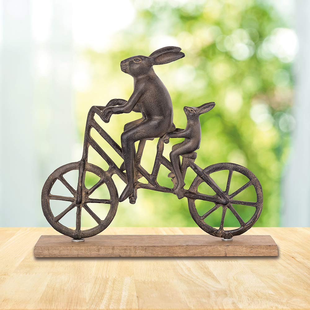 Amazon.com: SPI Rabbit and Baby Bunny on Bicycle Desktop Decor