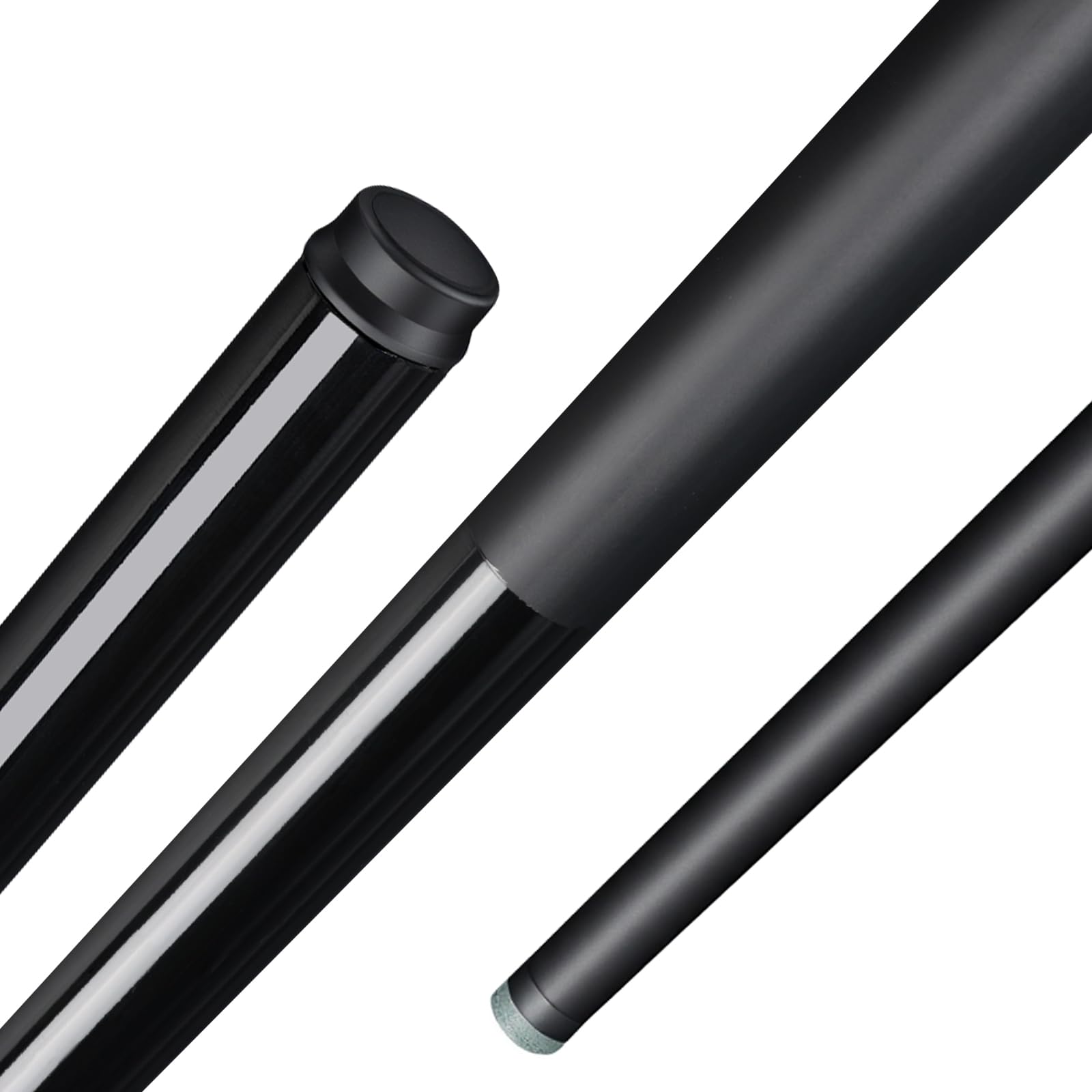 Horse Fiberglass Graphite Composite Pool Cue, 58 Inch One-Piece Billiard Cue, 20oz, 13mm Tip, Low Deflection Professional Cue Stick, Available in Black & Red, 1/4 Pack for Home Bar Use