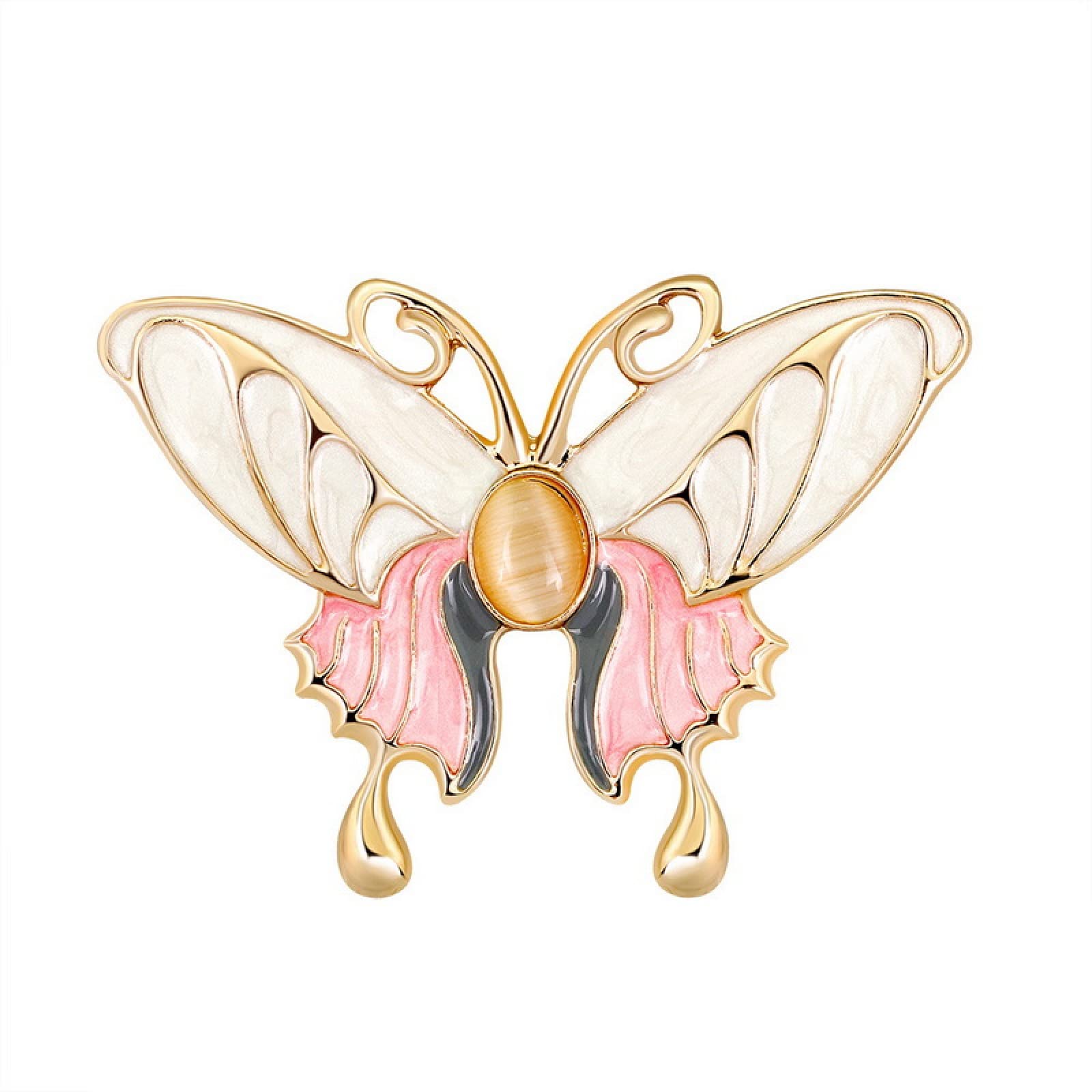 Sudemota Women's Light Brooch Brooch Pins, Brooches For Uk Crystal Brooch Pin Badge Butterfly Shape Brooch