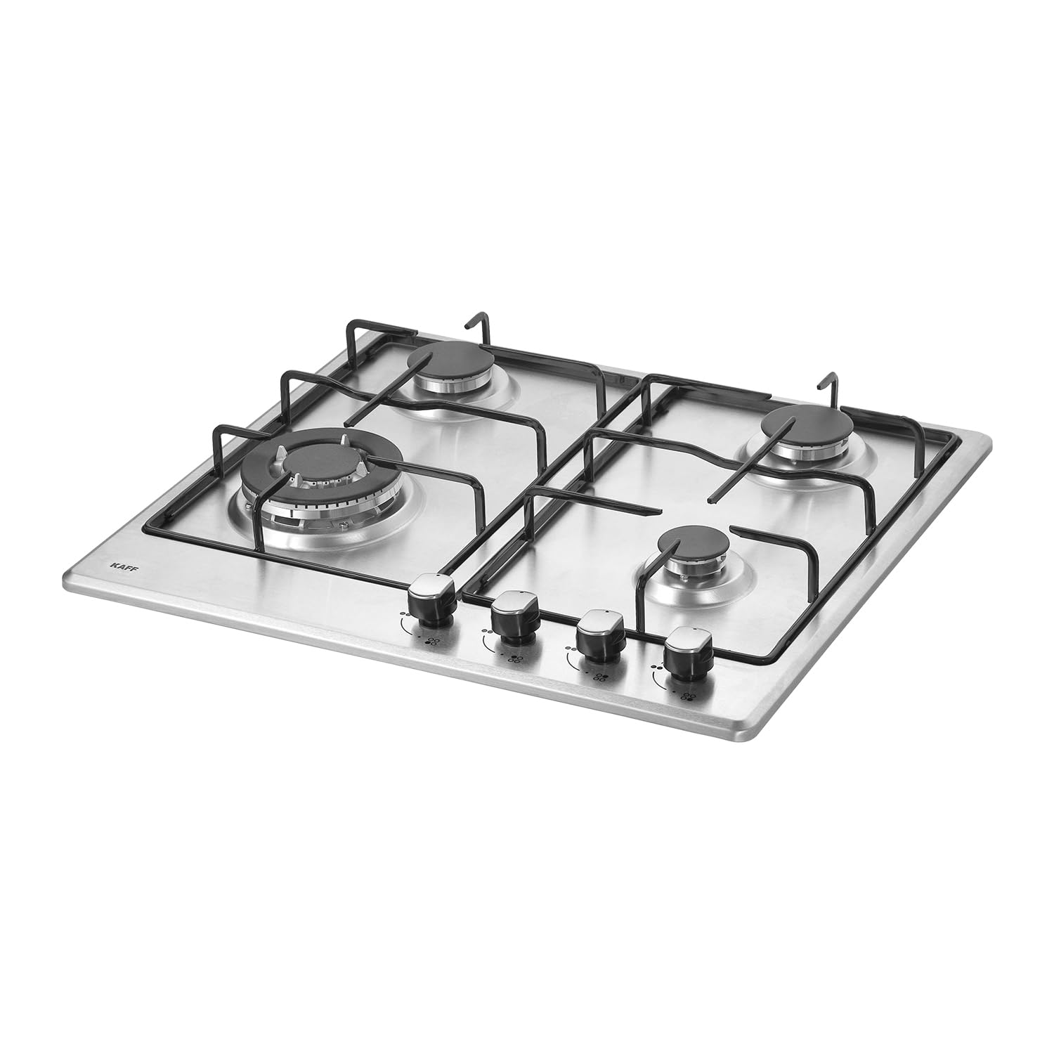 KAFF Built-in Hob/Hobtop 4 Burners 60 CM, Auto Electric Ignition Glass Top, Italian Burner, Stainless Steel (304 Grade), Easy Grip Knobs, Silver NE4B60SS-image-25