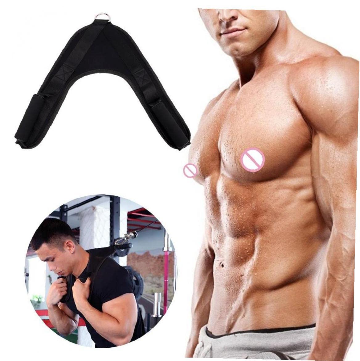 Amazon.co.jp: フィットネス腹部クランチストラップ駆動ハーネス