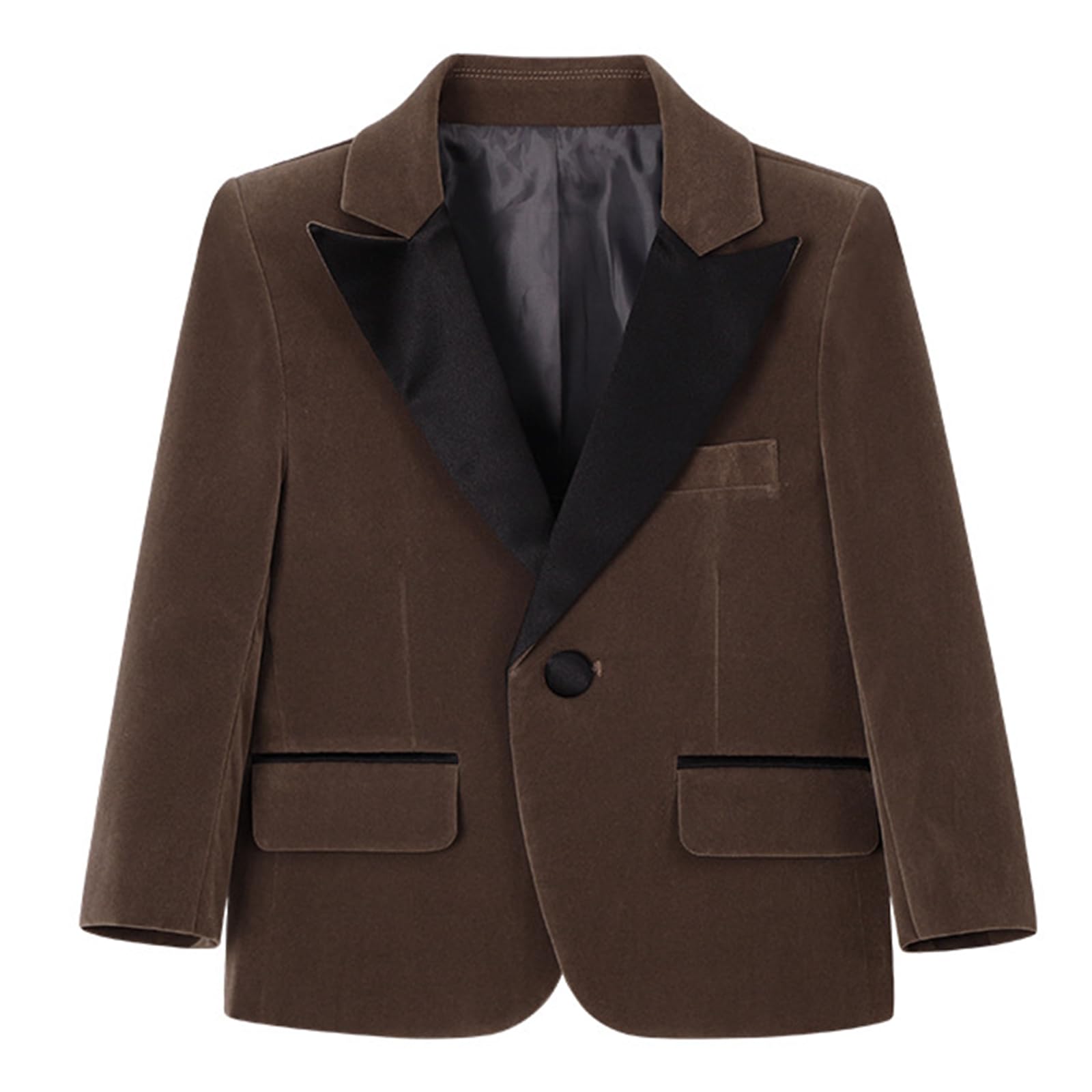 Formeller Blazer für Jungen, Übergröße, Knopf, Sportmäntel für Kinder, Outwear, Dinnerparty
