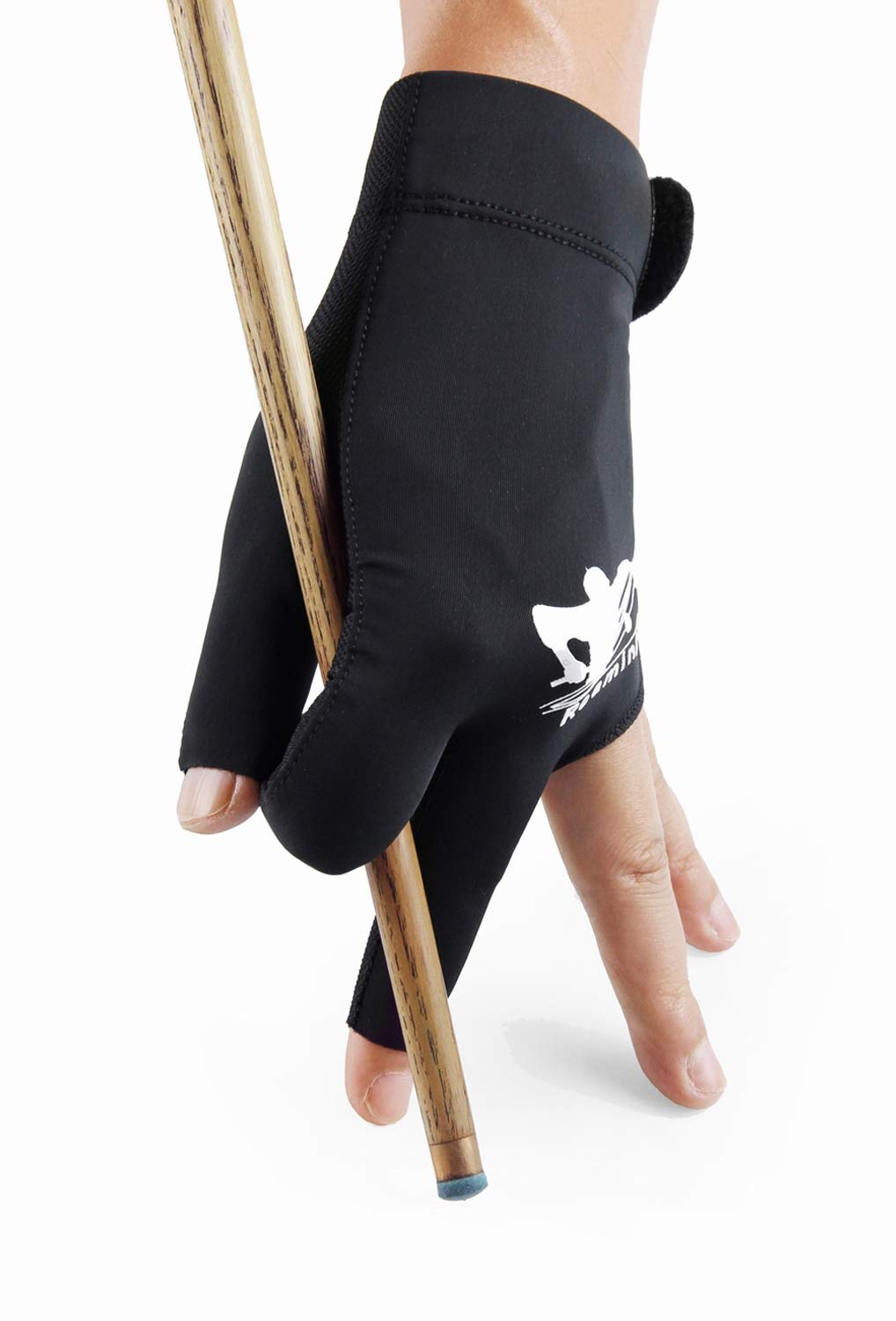 Men Women Billiard Gloves Pool Glove for Left/Right Hand, Quick-Dry 3 Finger Gloves Great for Snooker Cue Shooters Carom Sports