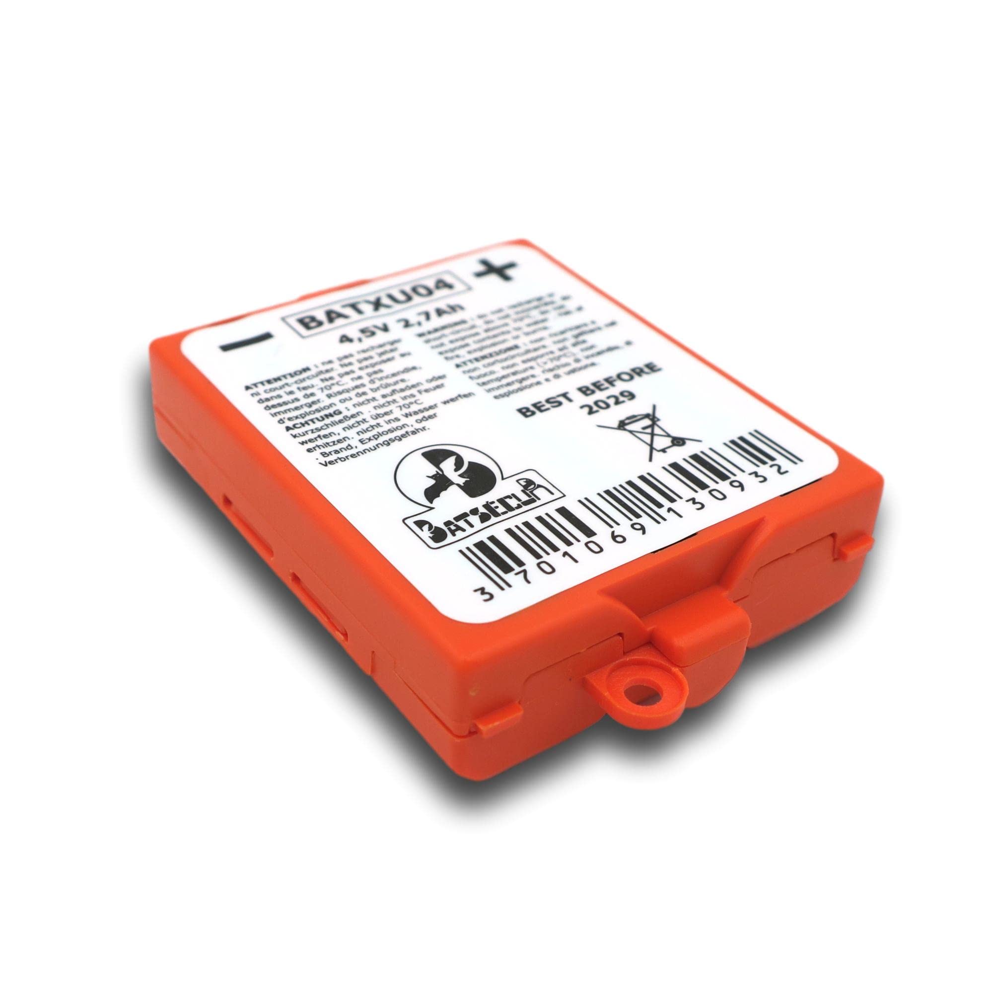 Pile Alarme BATXU04 Compatible RXU04X pour DAITEM Hager LOGISTY ATRAL - 4.5V 2.7Ah