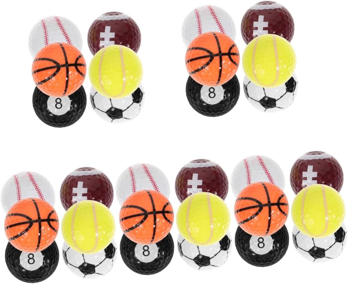 Kisangel Bulk Golf Balls Golf Brush Cleaner Used Golf Balls Bucket Golf Novelty Golf Balls Small Golf Balls Golf