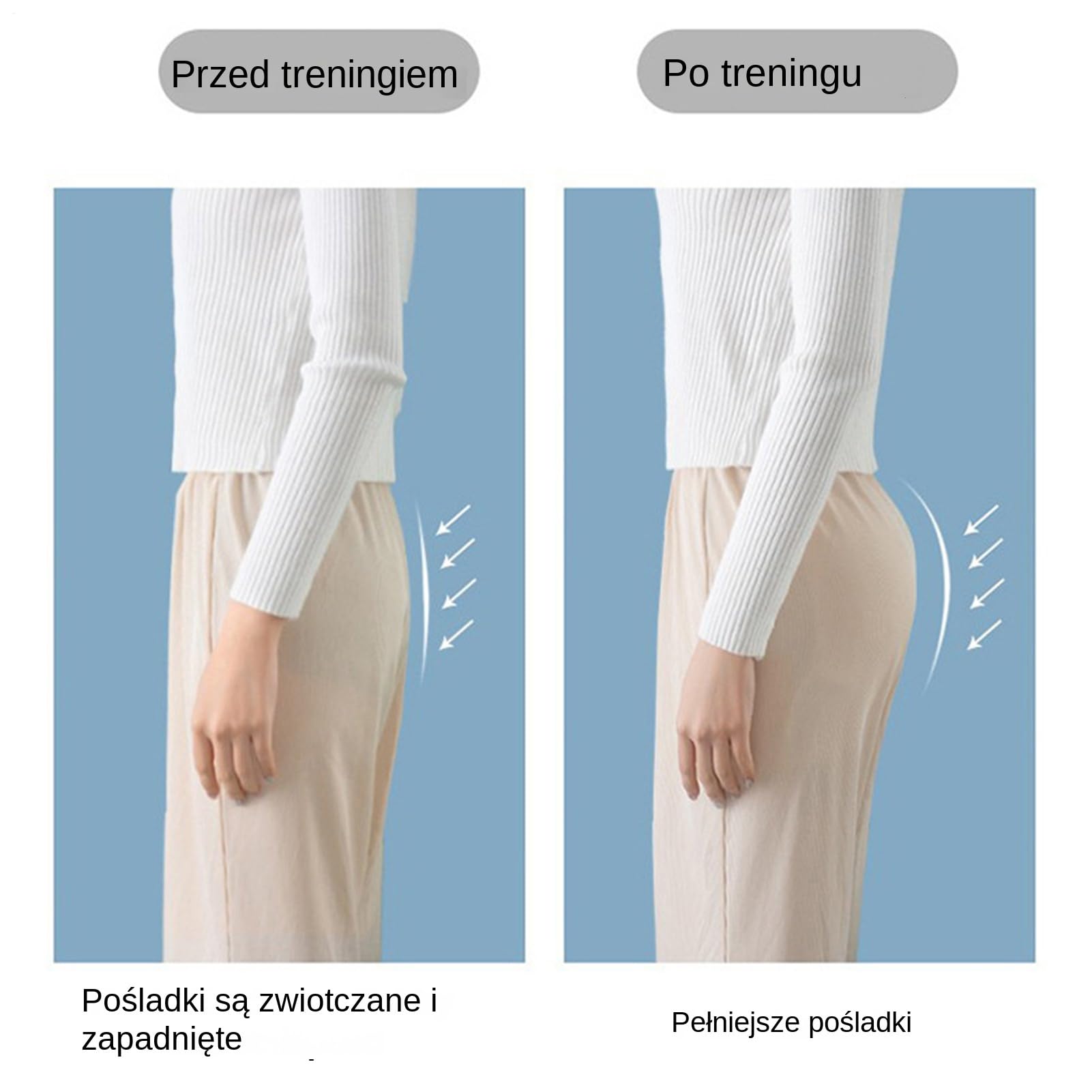 Trener Mięśni Pośladków | Przewiewny Ergonomiczny Sprzęt Fitness | Domowy Sprzęt Do Ćwiczeń i Pośladków - na Użytek w Salonie, Siłowni, Sypialni, Domu oraz dla , Żony, Sióstr, Rodziny i