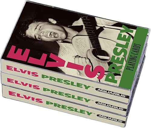 Miniatura 3 de AQUARIUS Elvis Presley - Juego de cartas de casete prémium con temática de Elvis Presley para tus juegos de cartas favoritos, mercancía y