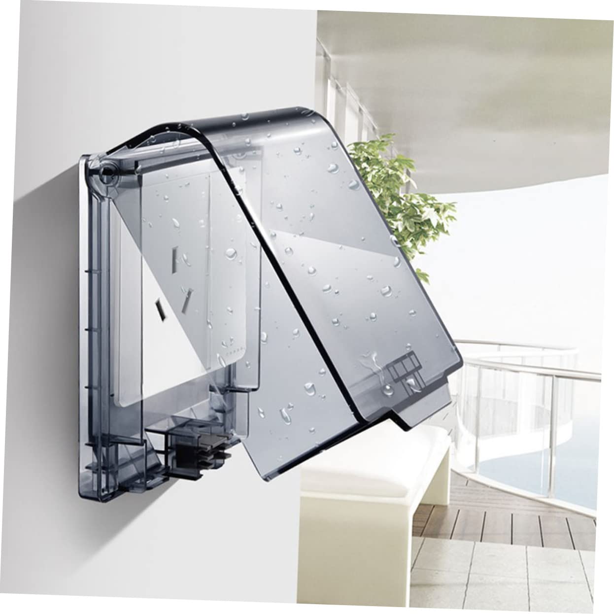 LIFKOME Household Socket Cover Rated Splash Protector for Home Use Easy Installation Durable Material for Bathroom Kitchen Office Living