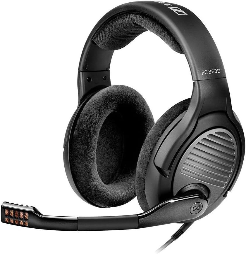Sennheiser PC 363D Over Ear Gaming Headset - Black