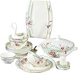 Aspect généreux : aspect simple mais élégant, couleurs chaudes et harmonieuses, motifs délicats, lignes douces, non seulement pratiques, mais améliorant également l'expérience visuelle globale de la table.