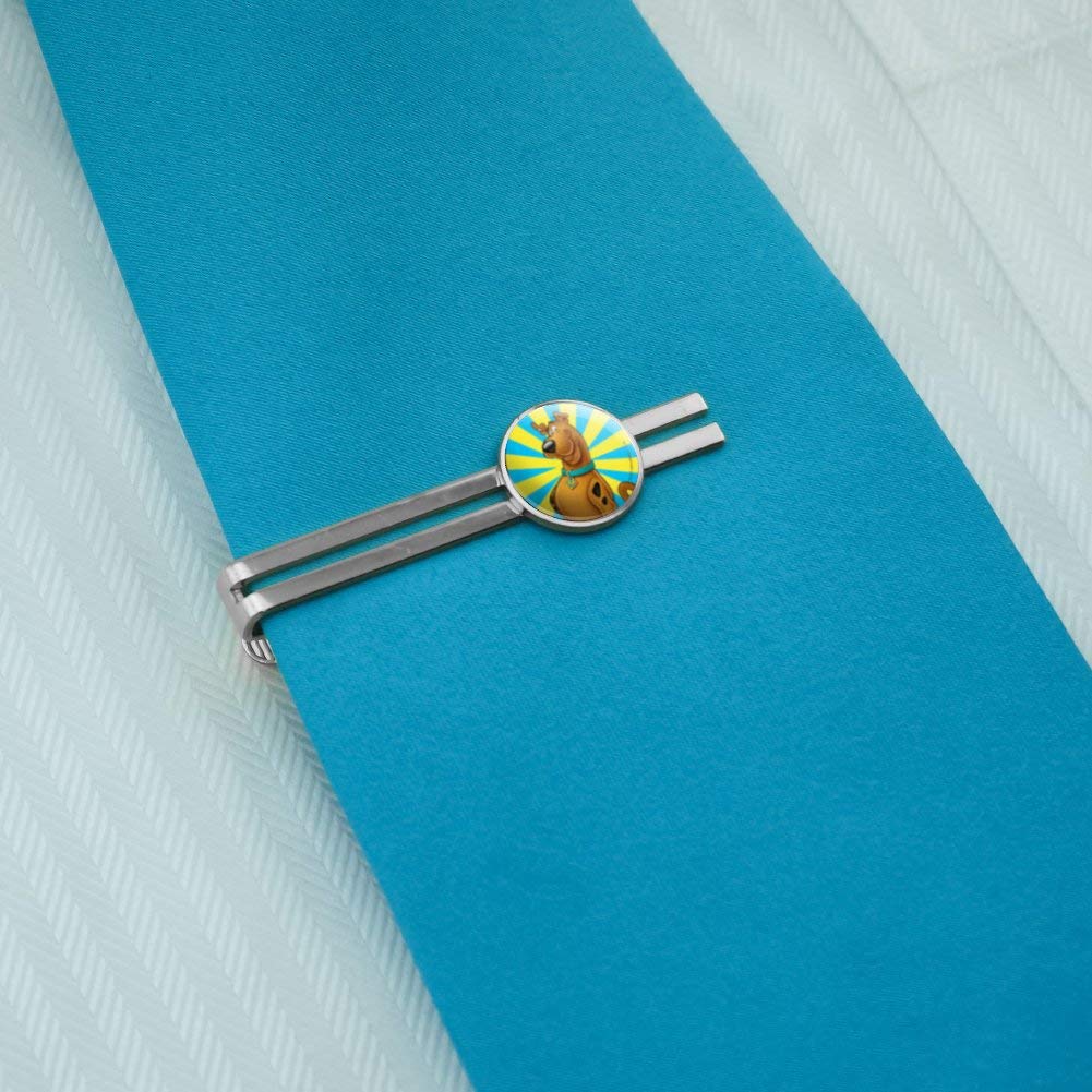 Scooby-Doo Character Round Tie Bar Clip Clasp Tack Silver Color Plated