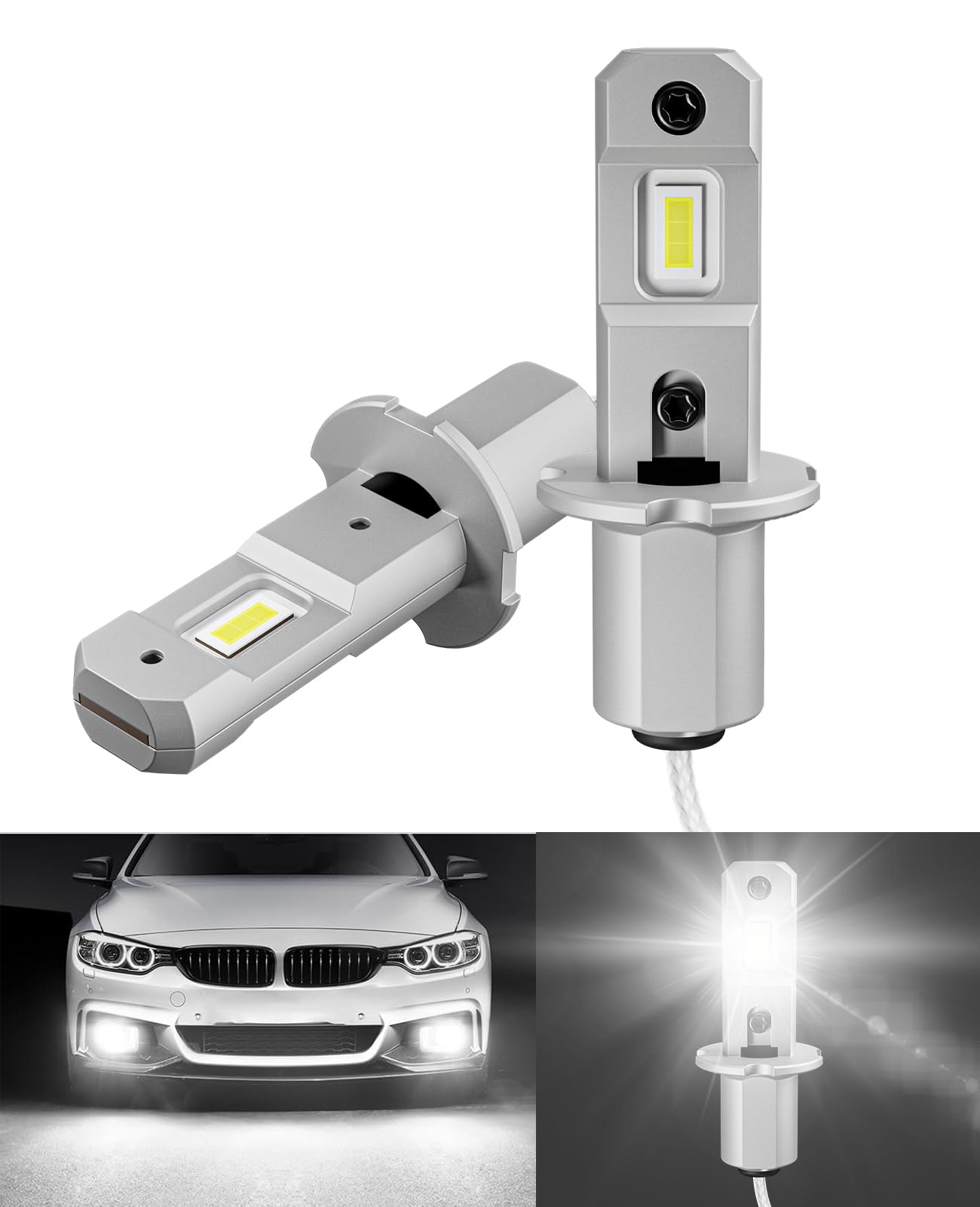 Amazon | 北澤商事 h3 led フォグランプ 爆光 h3 led 24v 24v ショート 