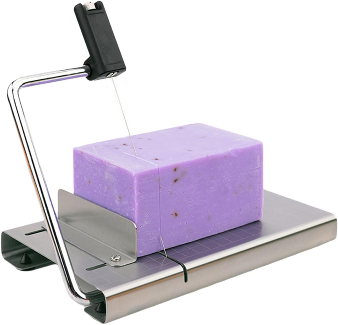 Hand-Made Soap Cutter - Stainless Steel Soap Cutters with Scale for Soap Making Loaf Slicer - DIY Craft Soap, Candle or Kitchen Butter Cheese
