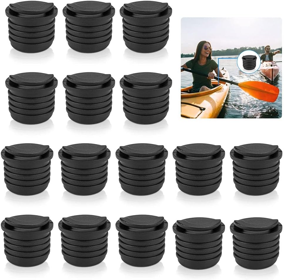 Azonee Boat Scupper Plugs, 16 Pcs Kayak Drain Plug Kayak Bungs Kayak Scupper Stoppers Ocean Kayak Scupper Plugs Kayak Drain Plug Replacement for Kayak Canoe Boat Drain Holes
