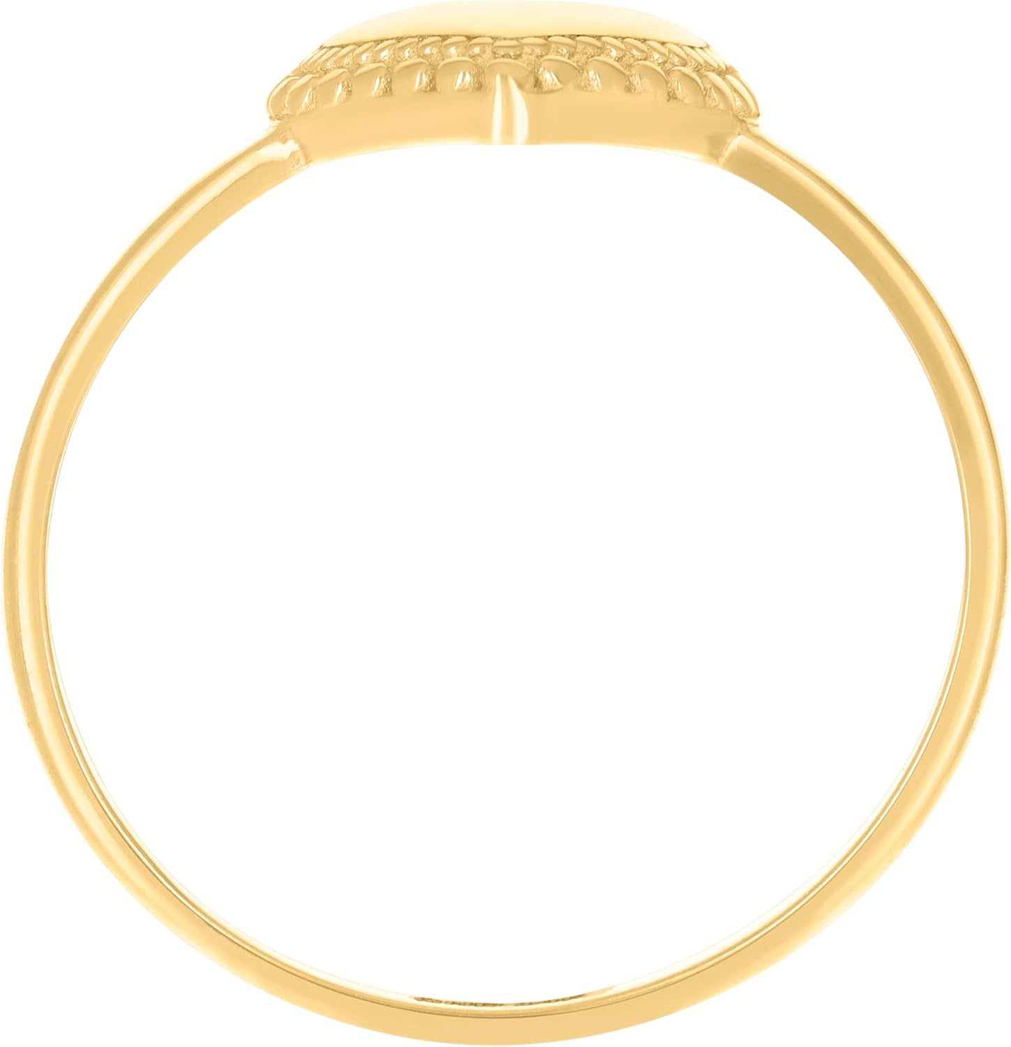 Jewels By Lux 14kt Yellow Gold Womens Heart Bridal Anniversary Engagement Wedding Ring - Image 2