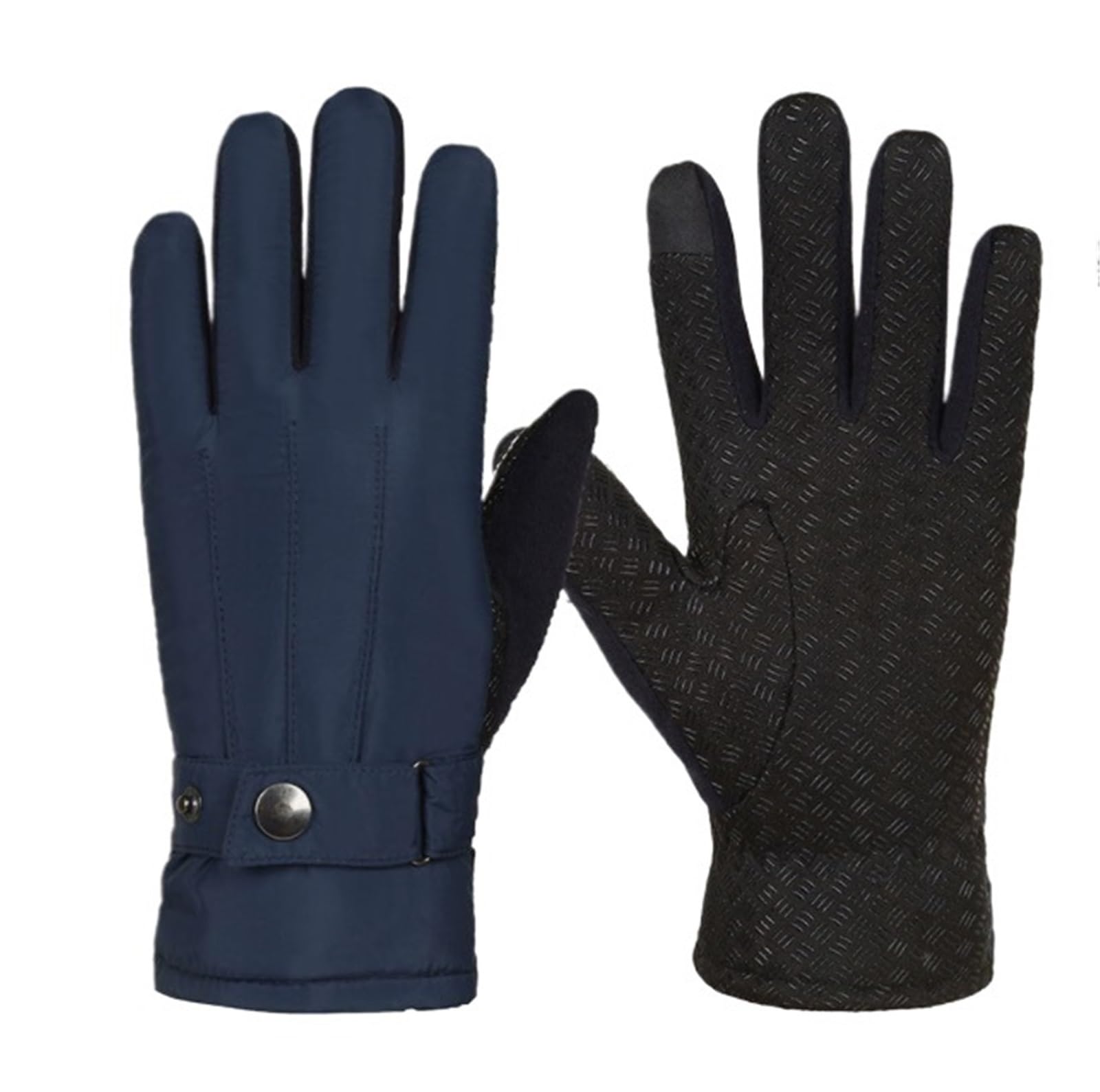 Guantes Running Guantes impermeables con pantalla táctil, guantes cálidos for montar en bicicleta y motocicleta Guantes Deporte Hombre