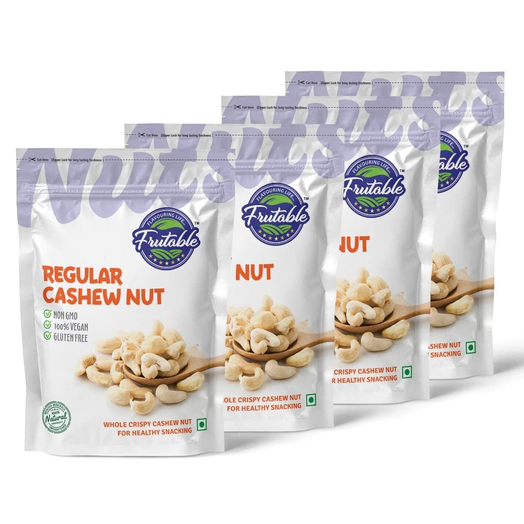 FRUTABLE 100% Natural Premium Cashew Nuts – Kaju 1Kg – Whole Cashews - W320 - Crunchy & Delicious Kaju - Low Sugar - Fibres & Nutrients Rich – Nuts & Dry Fruits (Value Pack 4 of 250 grams) (B0BQ7RL8Y9) Amazon Price History, Amazon Price Tracker